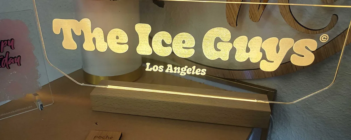 ‘The Ice Guys - Los Angeles’ Laser Engraving
