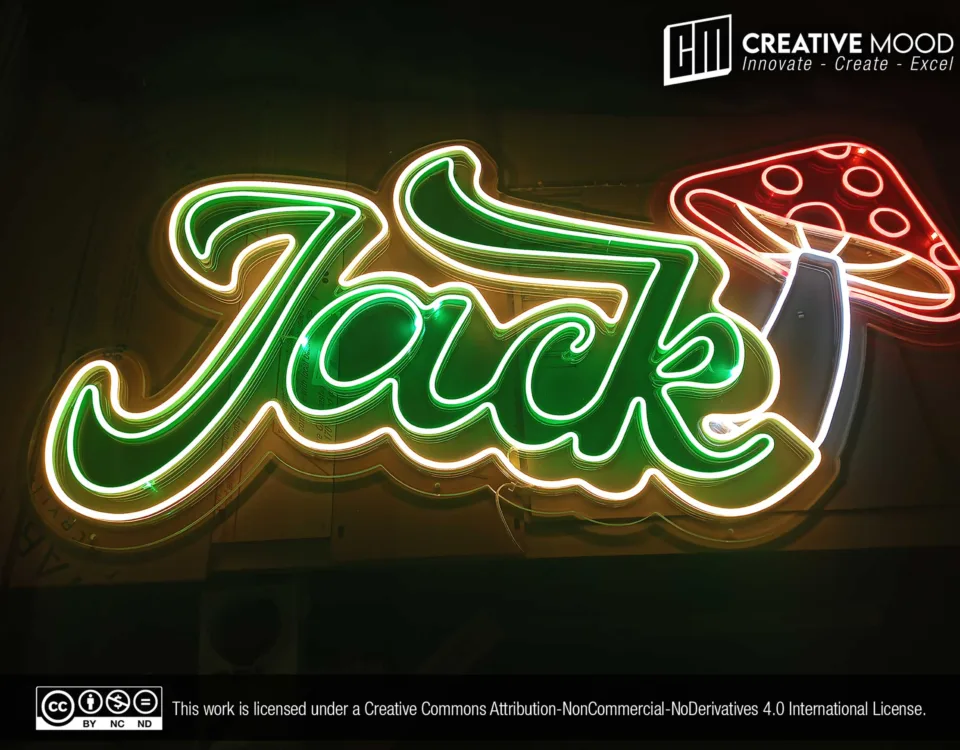 ‘Jack’ Green LED Neon Sign