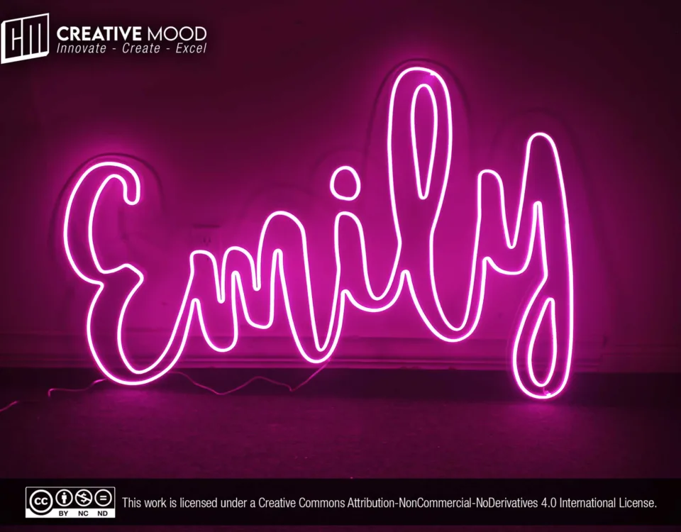 ‘Emily’ Pink LED Neon Sign