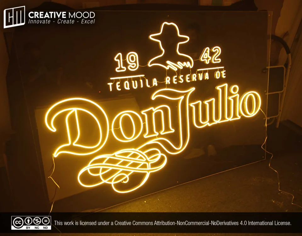 ‘Don Julio’ Golden Yellow LED Neon Sign