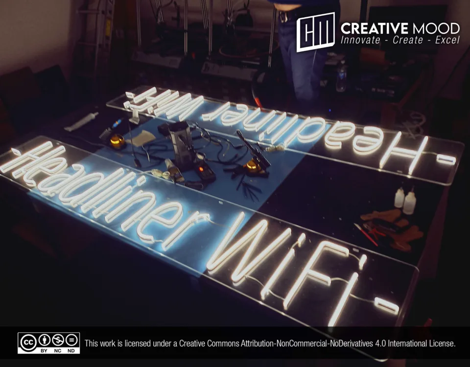 ‘Headliner WiFi’ Warm White LED Neon Sign