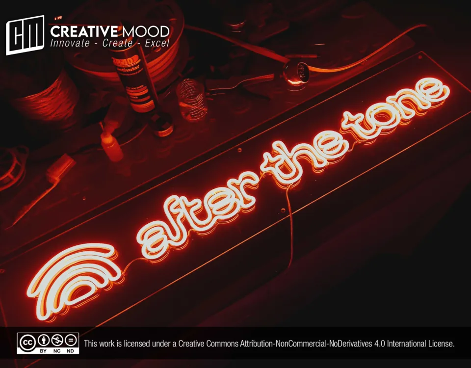 ‘after the tone’ Orange LED Neon Sign