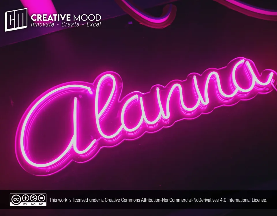 ‘Alanna’ Pink LED Neon Sign