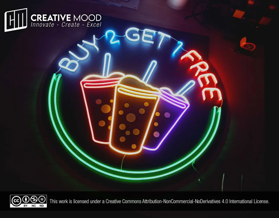 ‘BUY 2 GET 1 FREE’ LED Neon Sign