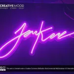 ‘Jan Kere’ Pink LED Neon Sign