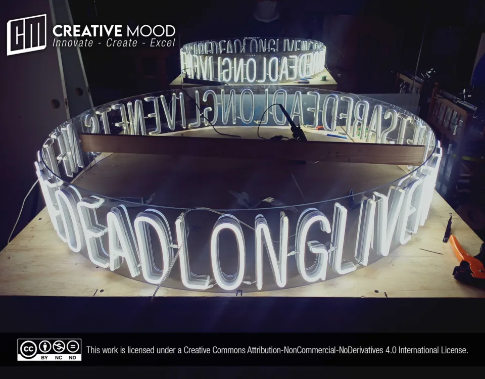 360° Cool White LED Neon Sign