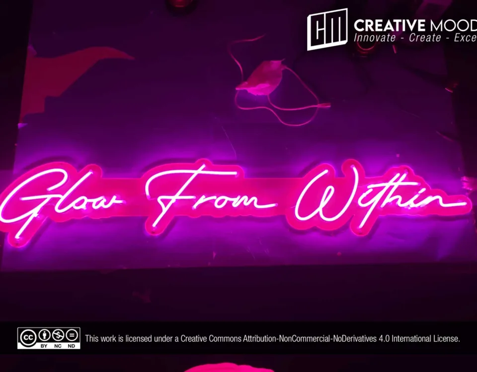 ‘Glow From Within’ Pink LED Neon Sign