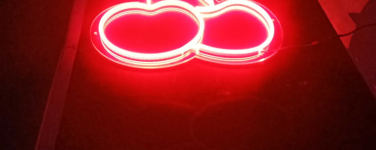 Cherry Red LED Neon Sign