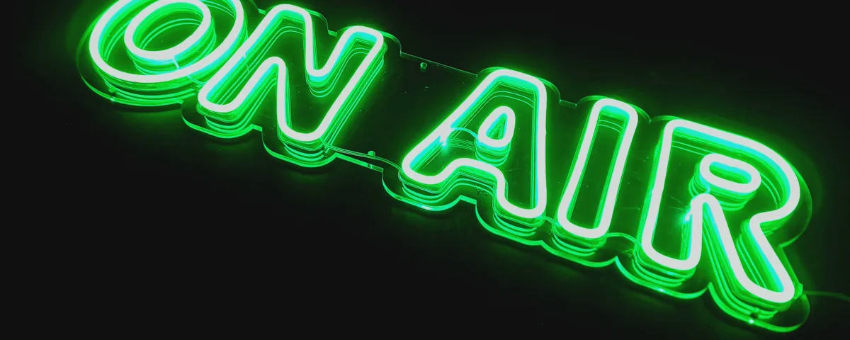 ‘ON AIR’ Green LED Neon Sign