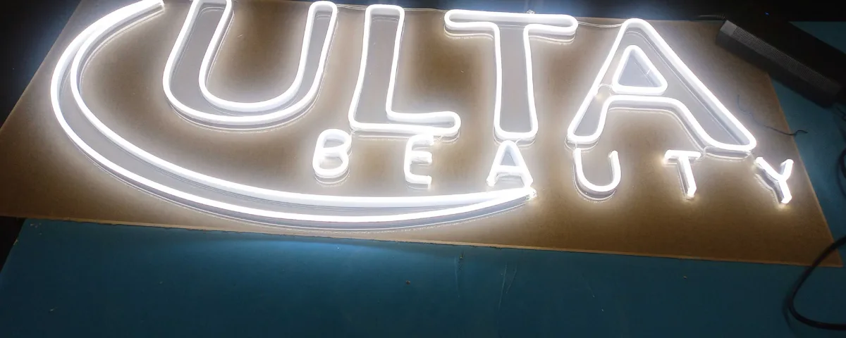 ‘ULTA beauty’ Cool White LED Neon Sign