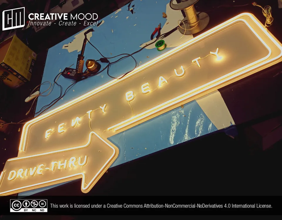 ‘FENTY BEAUTY’ Warm White LED Neon Sign