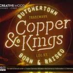 ‘Copper & Kings’ Golden Yellow LED Neon Sign