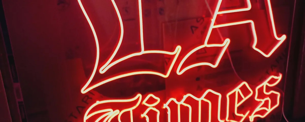 ‘LA Times’ Red LED Neon Sign