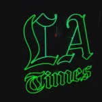 ‘LA Time’ Green LED Neon Sign