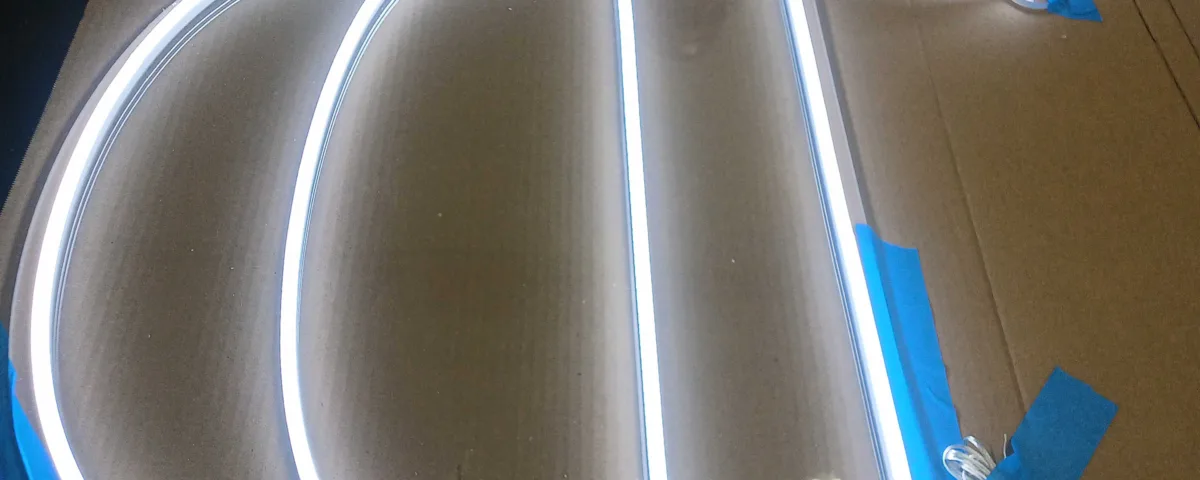‘D’ Cool White LED Neon Sign