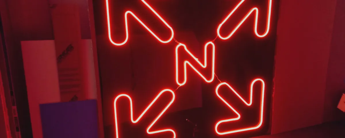 ‘N’ Red LED Neon Sign