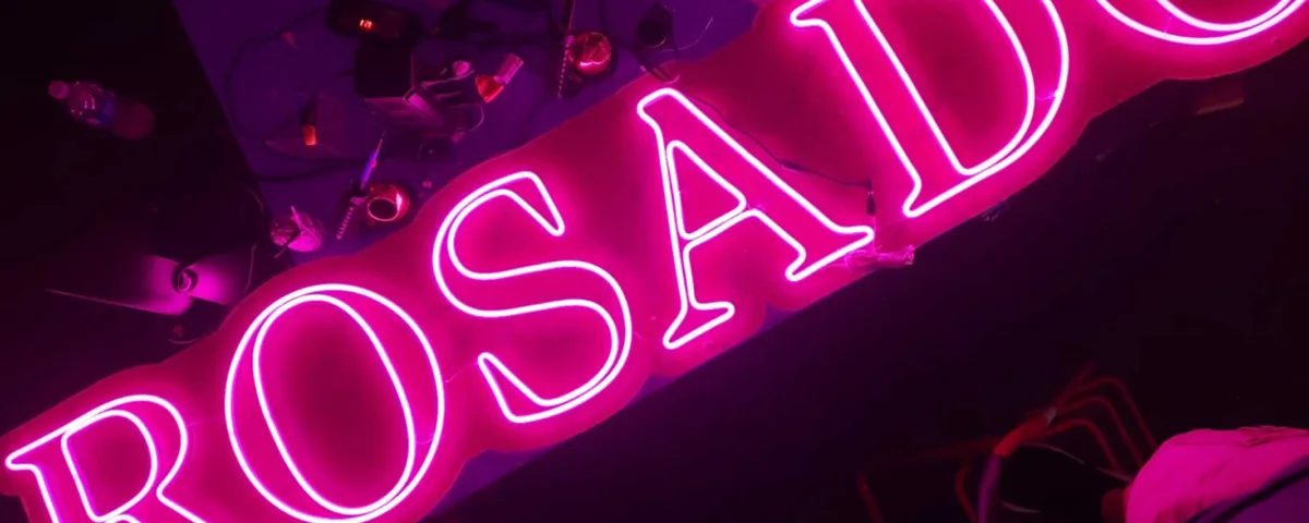 ‘ROSADO’ Pink LED Neon Sign