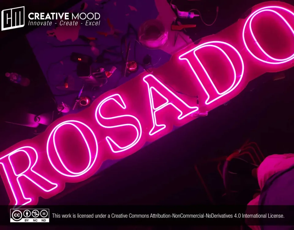 ‘ROSADO’ Pink LED Neon Sign