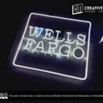 ‘WELLS FARGO’ Cool White LED Neon Sign